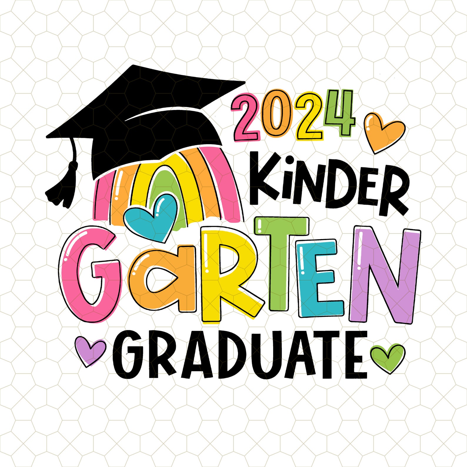 2024 Kindergarten Graduate Png, Graduate 2024 Png, Kindergarten