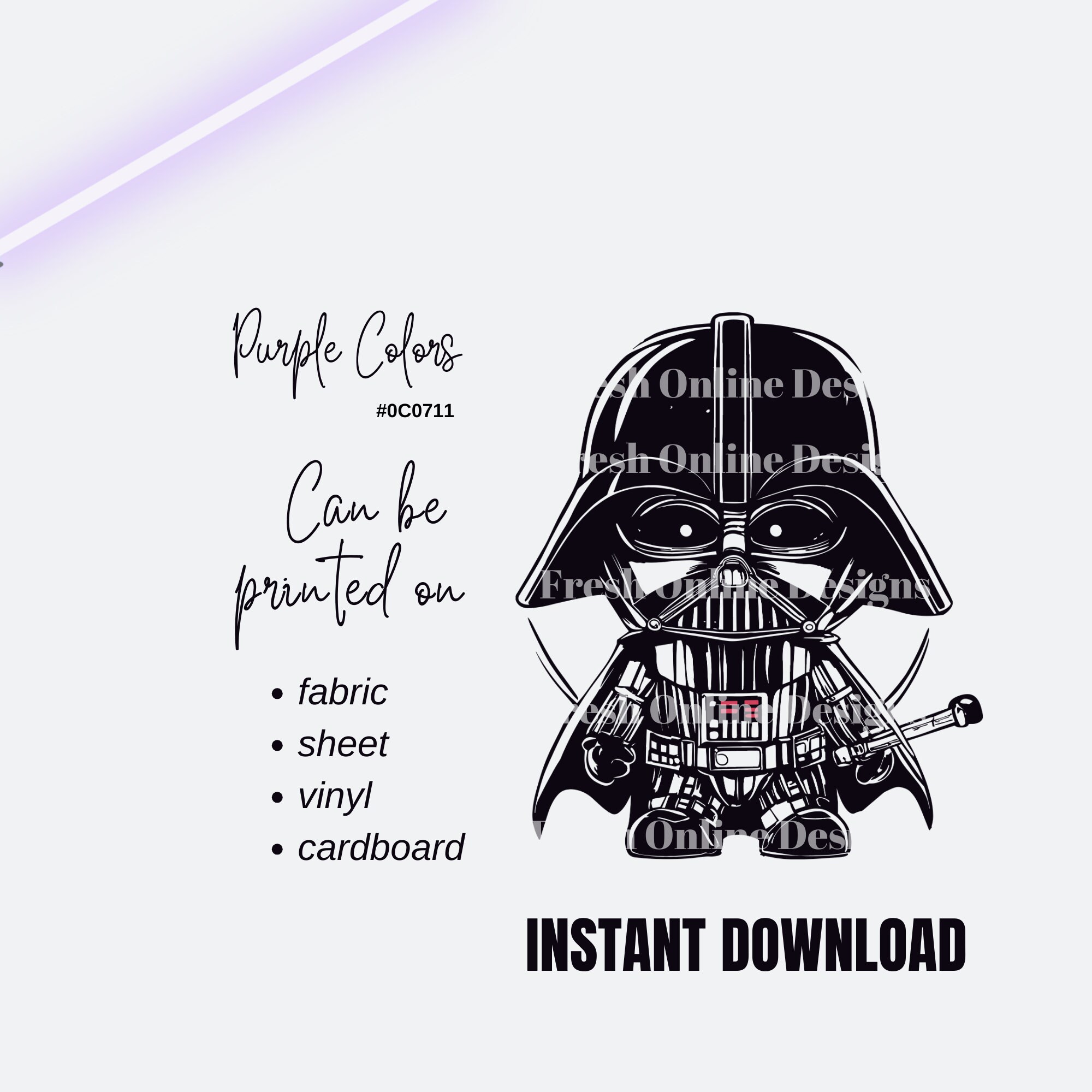 Mini Darth Vader Svg Clip Art Dark Side Star Wars DIY & Sublimation ...