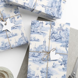 Dusty Blue Tissue Paper Sheets Blue Grey Paper Gift Wrapping Paper 
