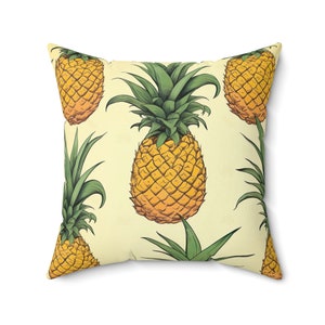 Tropical Throw Pillow, Tropical Decor, Pineapple Throw Pillow, Pineapple Decor, Summer Throw Pillow, Summer Decor
