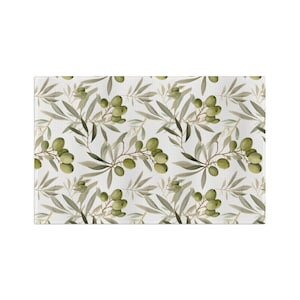 Green Olive Kitchen Towel, Spring Kitchen Towel Gift, Earth Tone ...