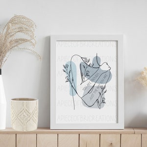 Jesteś Wystarczająco Boho Line Art, Boho Floral Art, Trendy Art, Boho Art, Minimal Art, Inspo Art