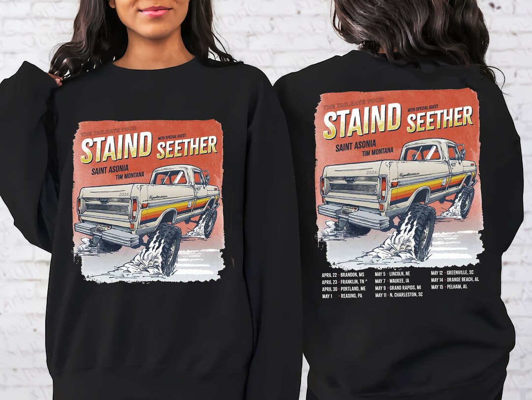 Staind 2024 Tailgate Tour Shirt Staind Band Fan Shirt Staind Etsy