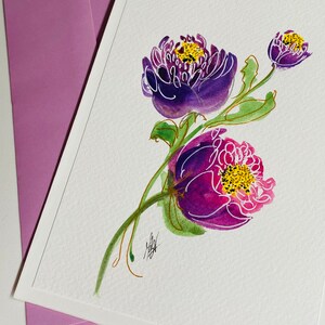 Tarjetas Pintadas a mano - Pintura Decorativa artística (únicas)