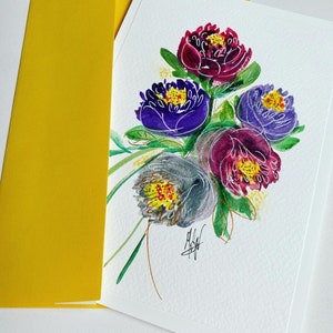 Tarjetas Pintadas a mano - Pintura Decorativa artística (únicas)