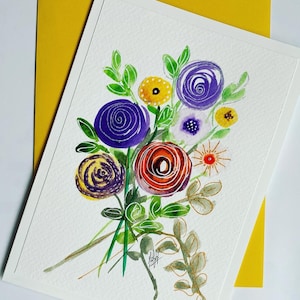 Tarjetas Pintadas a mano - Pintura Decorativa artística (únicas)