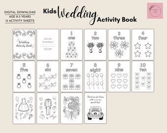 Kids' Activity Book for Wedding: A Fun Way to Keep Young Guests Engaged During Your Special Day | Wedding Activity Kit for Kids 0-3 Years