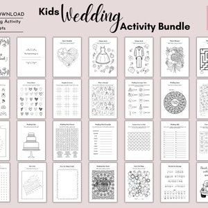 Ultimate Kids Wedding Activity Bundle: All-In-One Set to Keep Young Guests Entertained | Wedding Activity Pack for Kids Digital Download