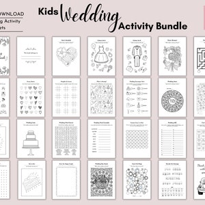 Ultimate Kids Wedding Activity Bundle: All-In-One Set to Keep Young Guests Happy and Entertained | Kids Wedding Fun Kit for Digital Download