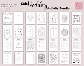 Wedding Activity Bundle for Kids | Printable Games & Activity Pages | Digital Download