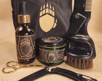 BEAST and BARON - Baron's Complete Beard Care Kit - Comes Wrapped and Ready to be Given as a Gift