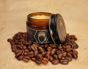 BEAST and BARON - Balsamo da barba Baron's Premium - Smithy's Coffee - Balsamo da barba completamente naturale al caffè - Prodotto negli Stati Uniti