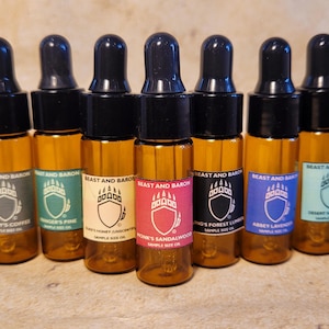 Premium Beard Oil Sample Pack - BEAST and BARON - (7 Scents)
