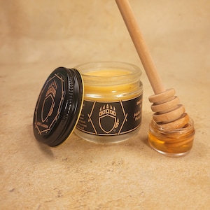 Premium Unscented Mustache Wax - BEAST and BARON - Duke&#39;s Honey (Unscented)  - All Natural Unscented Mustache Wax - Made in the USA