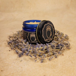 Premium Lavender Beard Balm - BEAST and BARON - Abbey Lavender - All Natural Lavender Beard Balm - Made in the USA