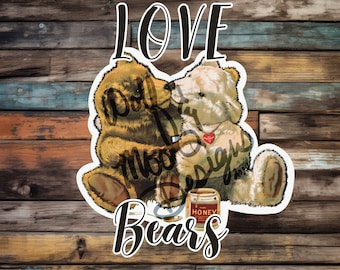 Love Bears Vinyl Sticker