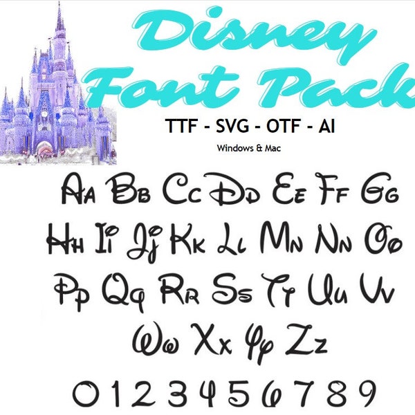 Disney World Font Svg | Mickey Mouse Font T-shirt SVG land | Birthday Shirt Svg, Mickey Cartoon Font, Cricut file, Mouse Alphabet,Waltograph