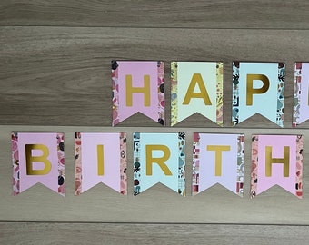 Handmade Happy Birthday Banner: Party Decoration