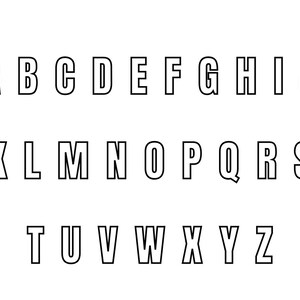 Printable A-Z Letter Templates: 5