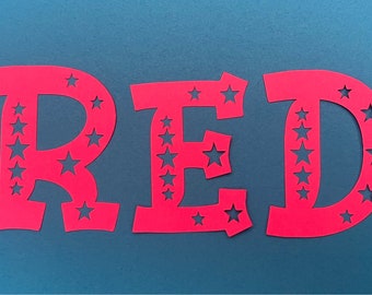 Custom Cardstock Letters & Numbers: DIY Banner, Scrapbook, Decor
