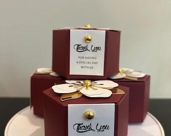 Handmade Floral Gift Box Set: Elegant Keepsake (Set of 2)
