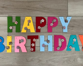 Handmade Happy Birthday Banner: Colorful Party Decoration