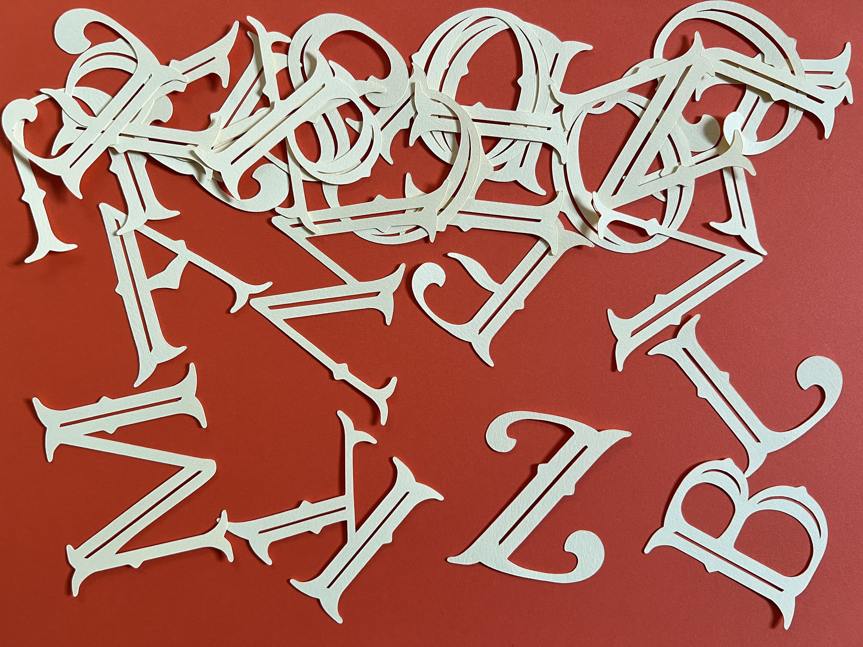 Custom Cardstock Letter Cutouts: Fancy DIY Banner Letters - Etsy