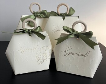 Handmade Floral Gift Box Set: Elegant Keepsake (Set of 2)