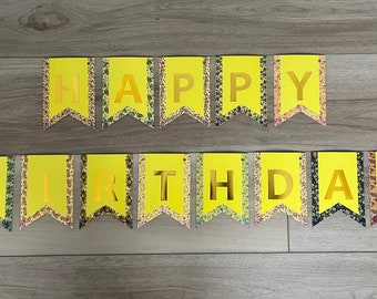 Handmade Happy Birthday Banner: Party Decoration