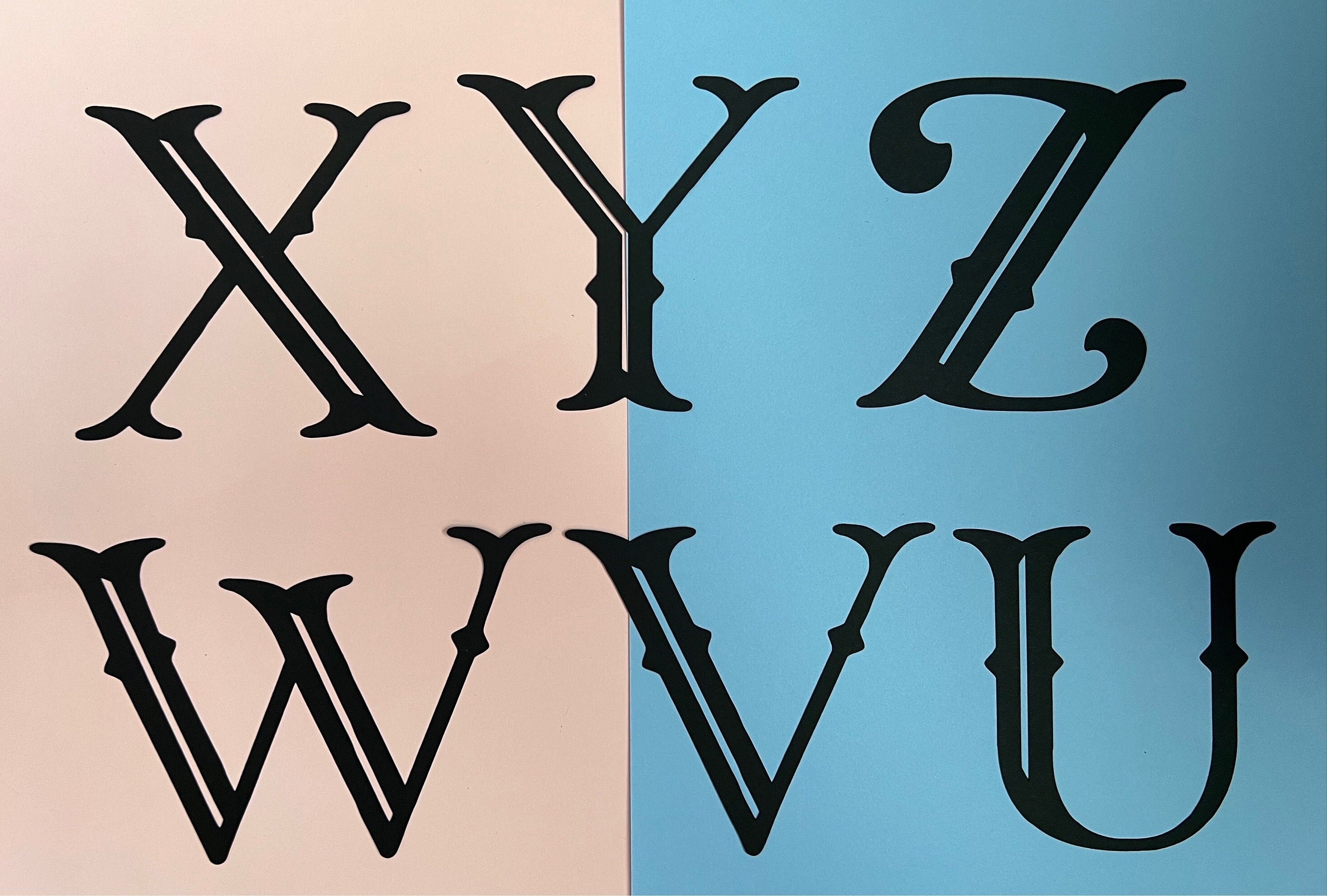 Custom Cardstock Letter Cutouts: Fancy DIY Banner Letters - Etsy