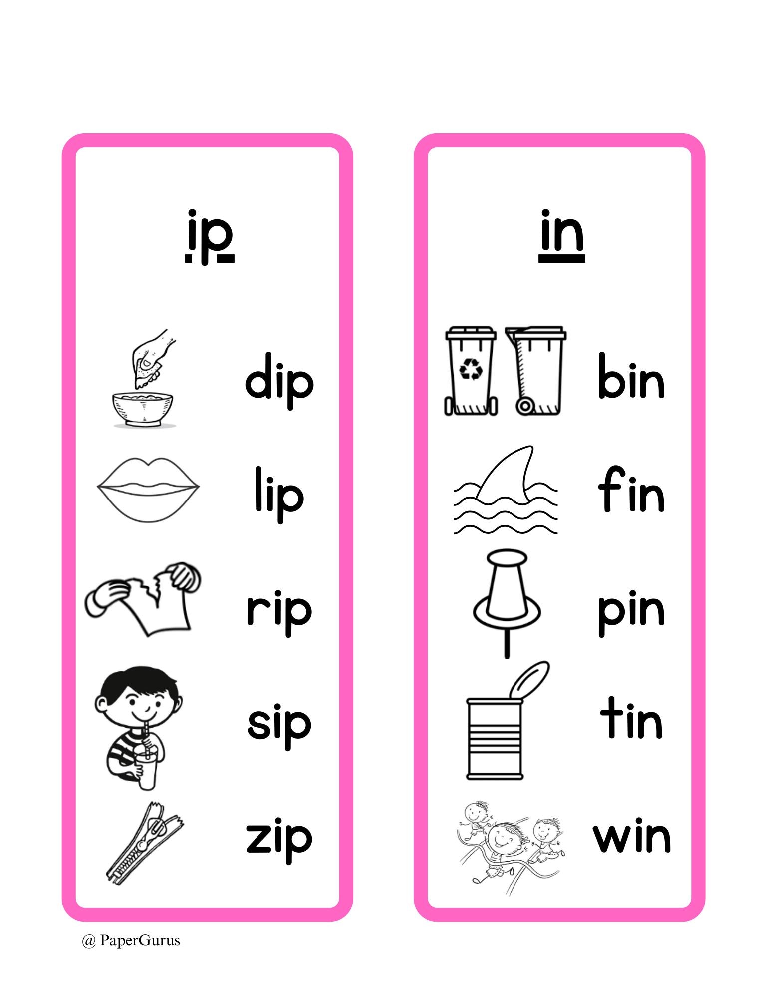 Montessori CVC Word Lists: Early Literacy Printable (Digital Download)