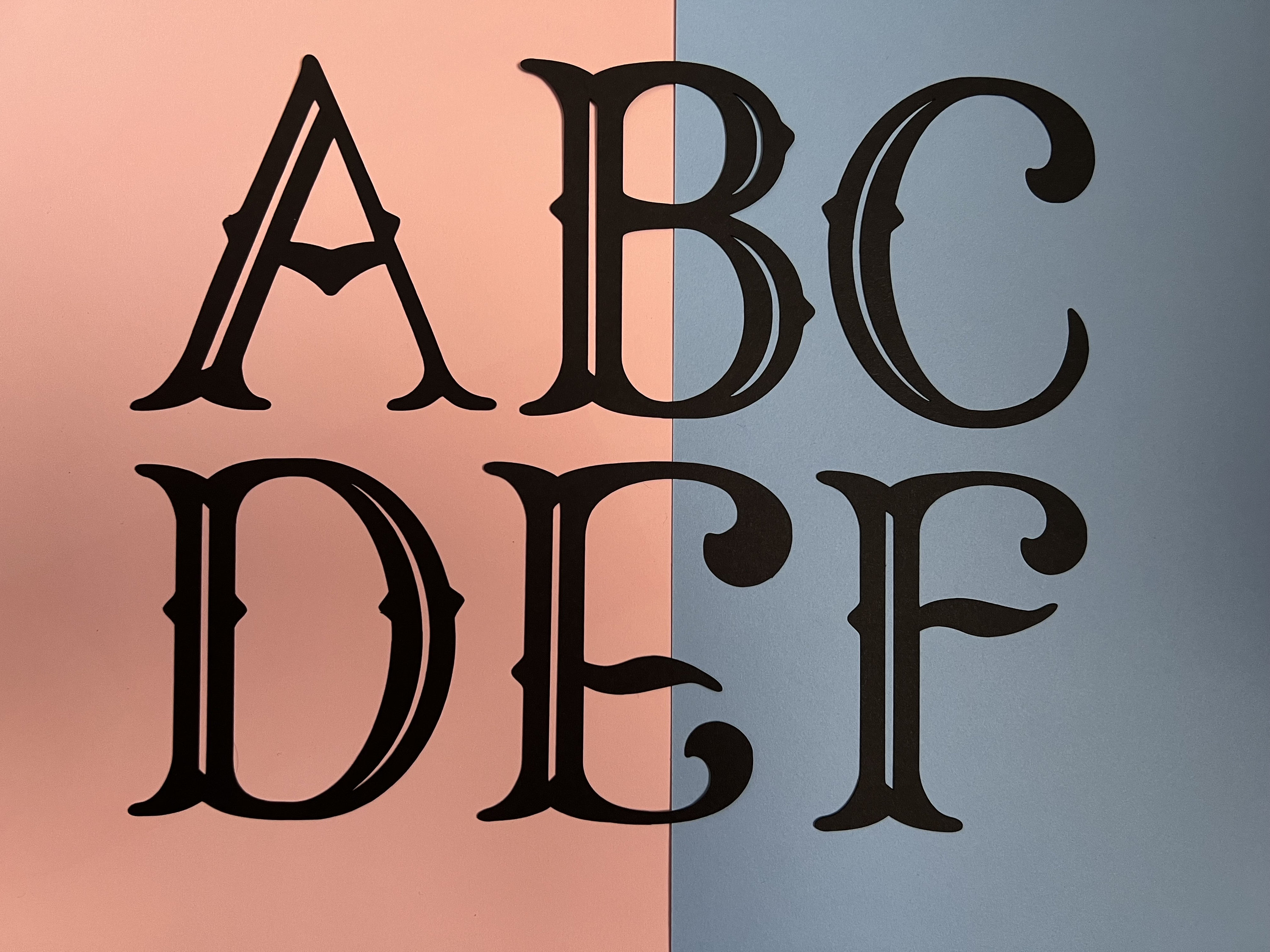 Custom Cardstock Letter Cutouts: Fancy DIY Banner Letters - Etsy