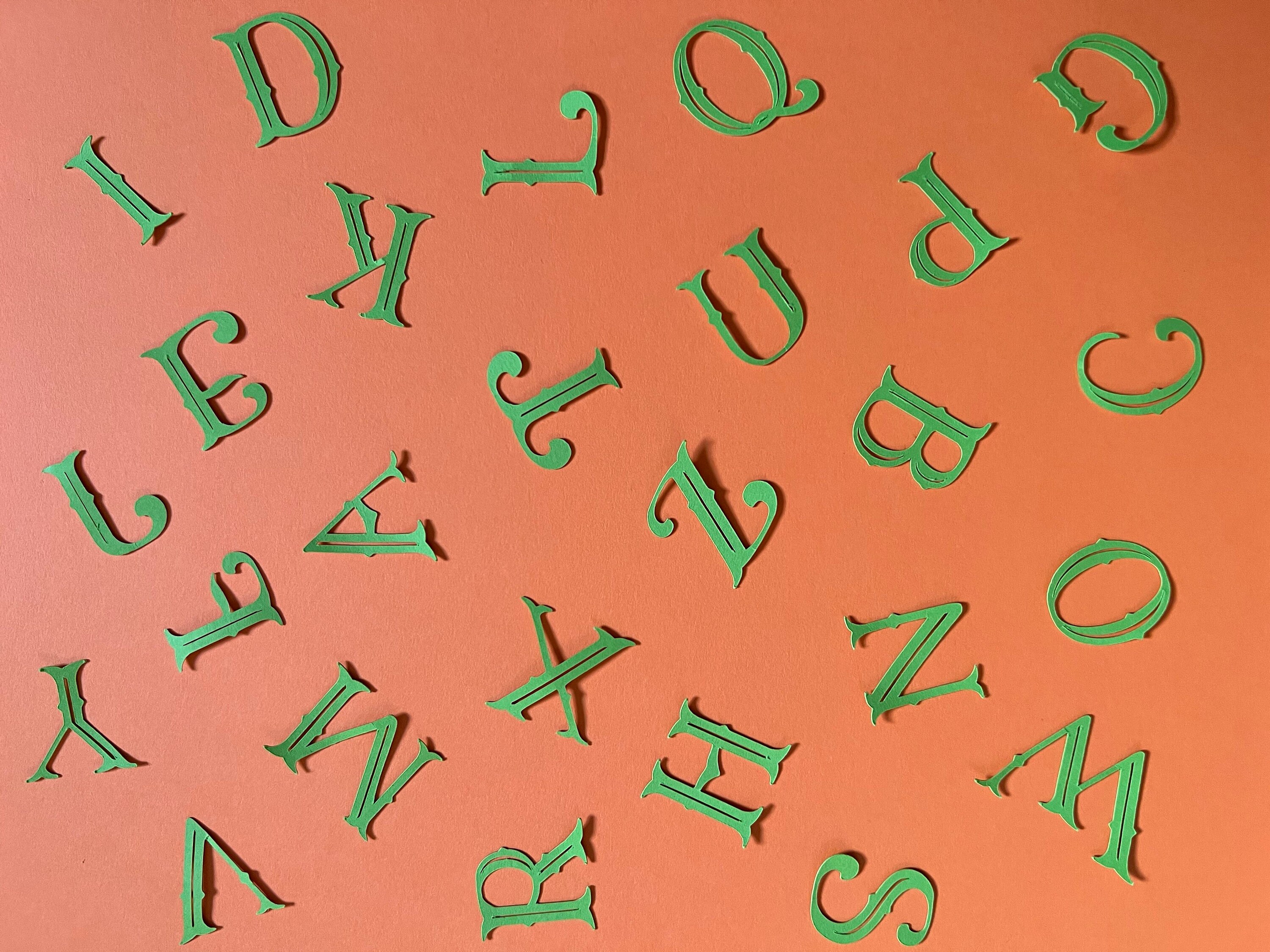 Custom Cardstock Letter Cutouts: Fancy DIY Banner Letters - Etsy