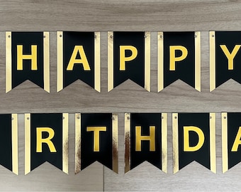Handmade Happy Birthday Banner: Party Decoration Sign