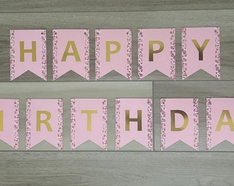 Handmade Happy Birthday Banner: Party Decoration