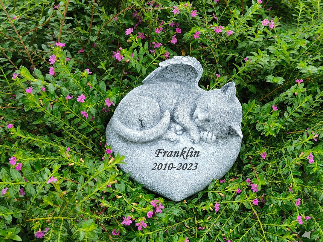 Personalized Cat Angel Pet Memorial Grave Marker Tribute Etsy Australia