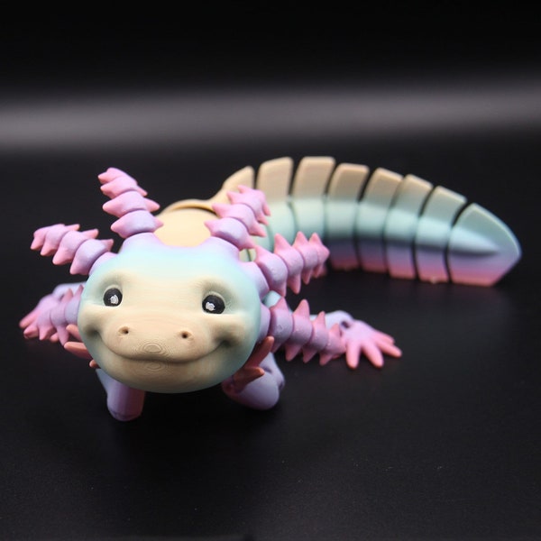 Axolotl High Quality 3D Printed Articulated Axolotl Fidget Desk Toy