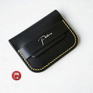 Leather Card Wallet PDF Pattern: Easy Front Pocket Wallet (A4)