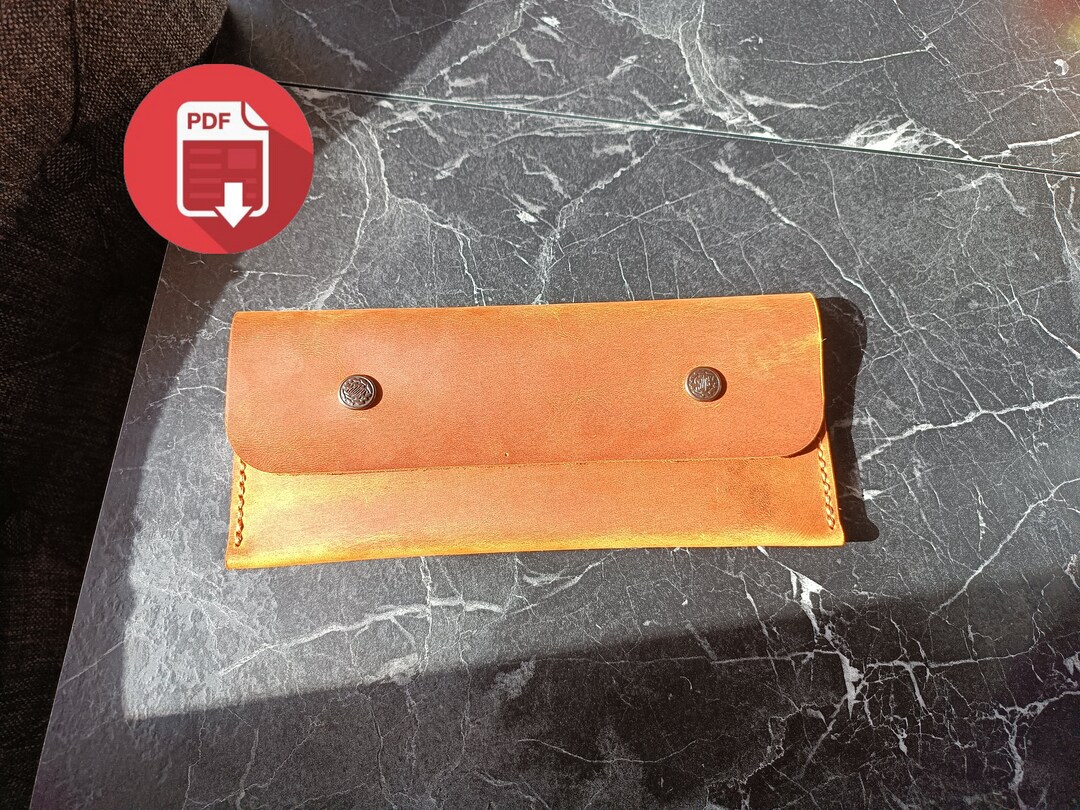 Pattern. Leather Cash Wallet Pattern. Leather Wallet Template - Etsy