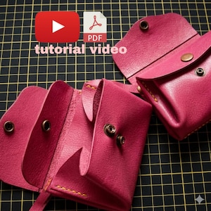 Wallet4. Leather Accordion Coin & Card Wallet Pattern (PDF)