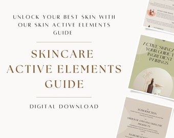 Skincare Active Elements Guide - PDF