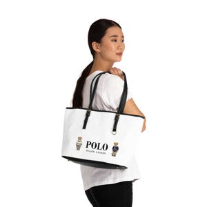 Sac à bandoulière en cuir polo Ralph Lauren, sac à main de créateur, sac à main élégant, fourre-tout à la mode, sac à bandoulière tendance, sacoche de luxe
