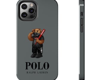 Savage Phone Case, Tough Phone Cover, Designer Phone Skin, Polo Bear iPhone Case, Streetwear Phone Protector