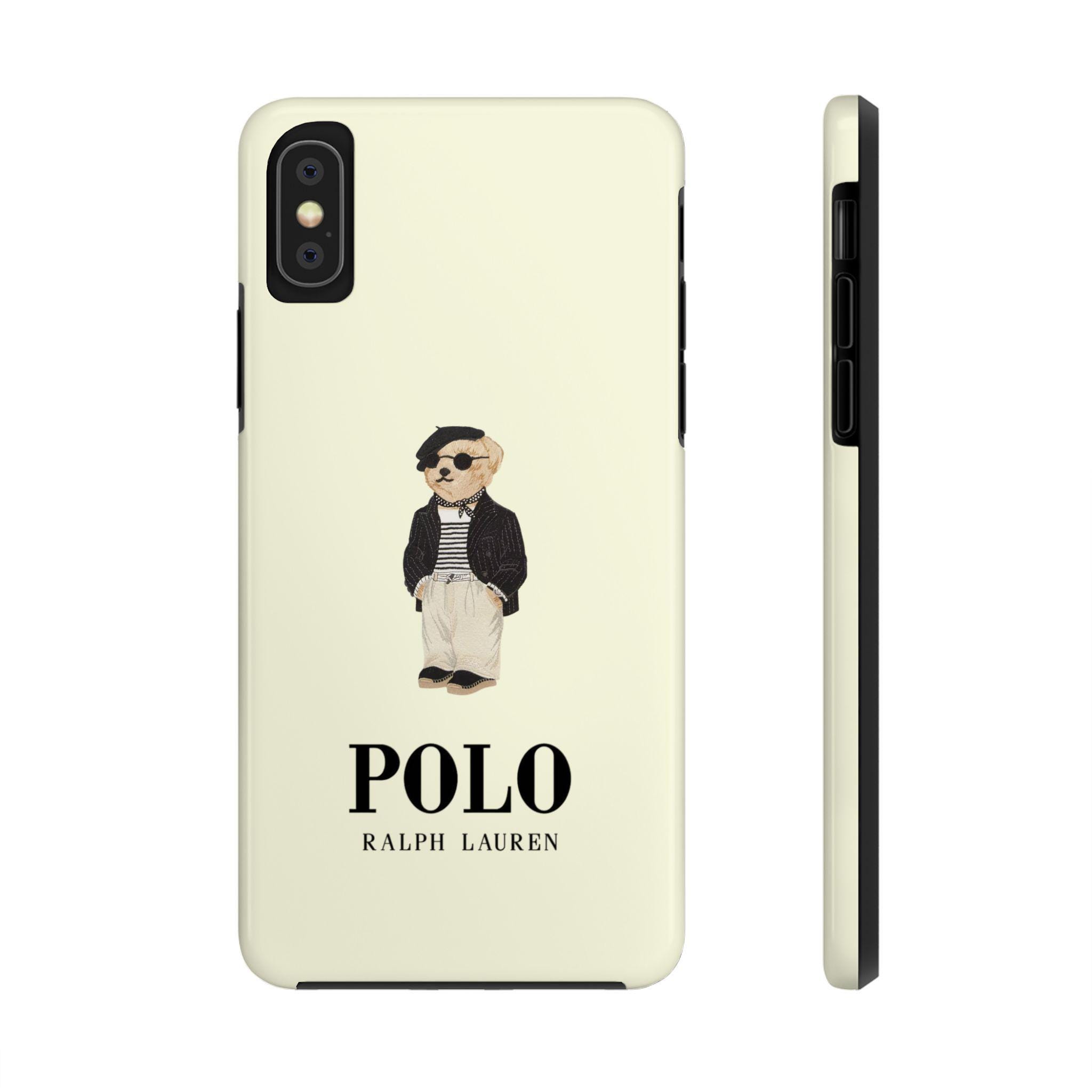 Ralph Lauren Polo Bear Inspired Phone Case, Durable Cover