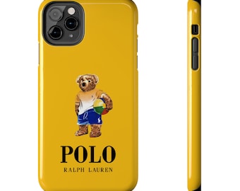 Magsafe Ralph Lauren Bear Tough Phone Case, iPhone 16 15 14 Pro