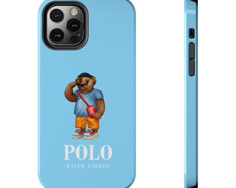 Ralph Lauren Polo Bear inspired Phone Case, Summer collection, Protective Cover, Unique Gift, Trendy Accessory, iPhone Samsung Huawei Case
