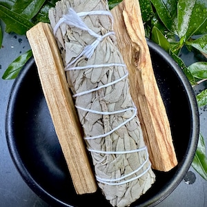 White Sage and Palo Santo Smudge Kit