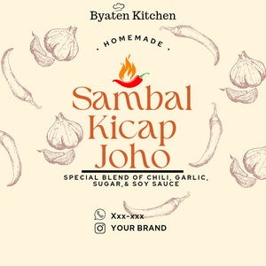 Packaging design template - hot sause