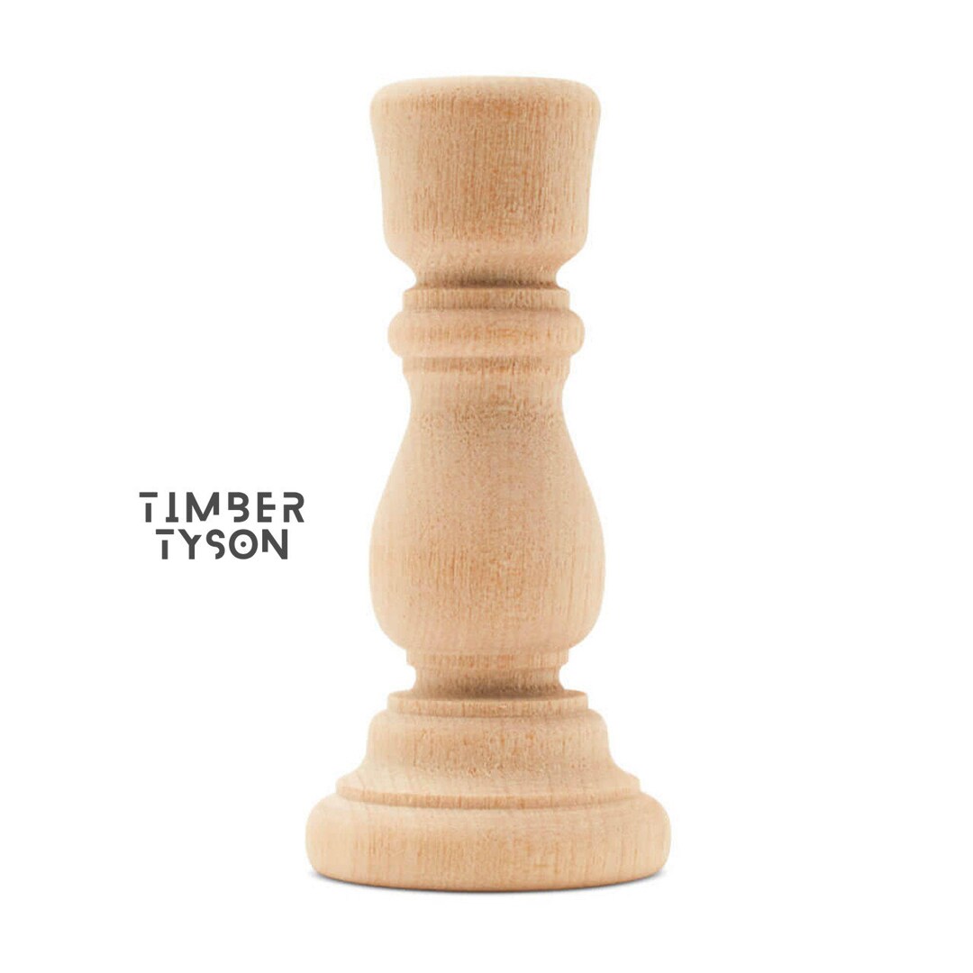 Set of 12 3 Wood Candlestick Holder Rustic Pedestal Riser Legs