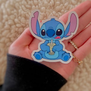 Stitch Sticker, Lilo and stitch, trending, cute stickers, customizable, Disney stickers, phone case stickers, water bottle stickers, laptop